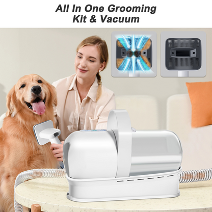 ShedAway Vacuum Kit™ — 7-in-1 Pet Grooming & Hair Capture System