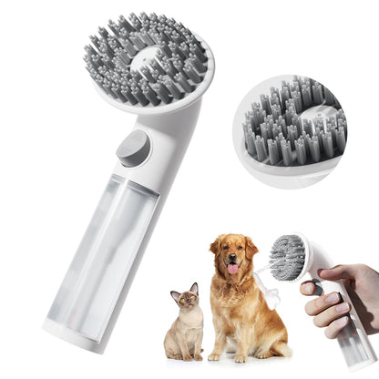LatherPro™ — 3-in-1 Pet Bath Brush with Shampoo Dispenser
